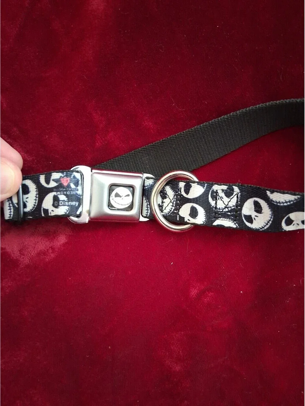 Nightmare Before Christmas Dog Collar - Large - Disney Jack Skellington Buckle
